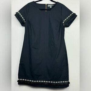 Coercion London Black Fringe hem midi Dress size 10